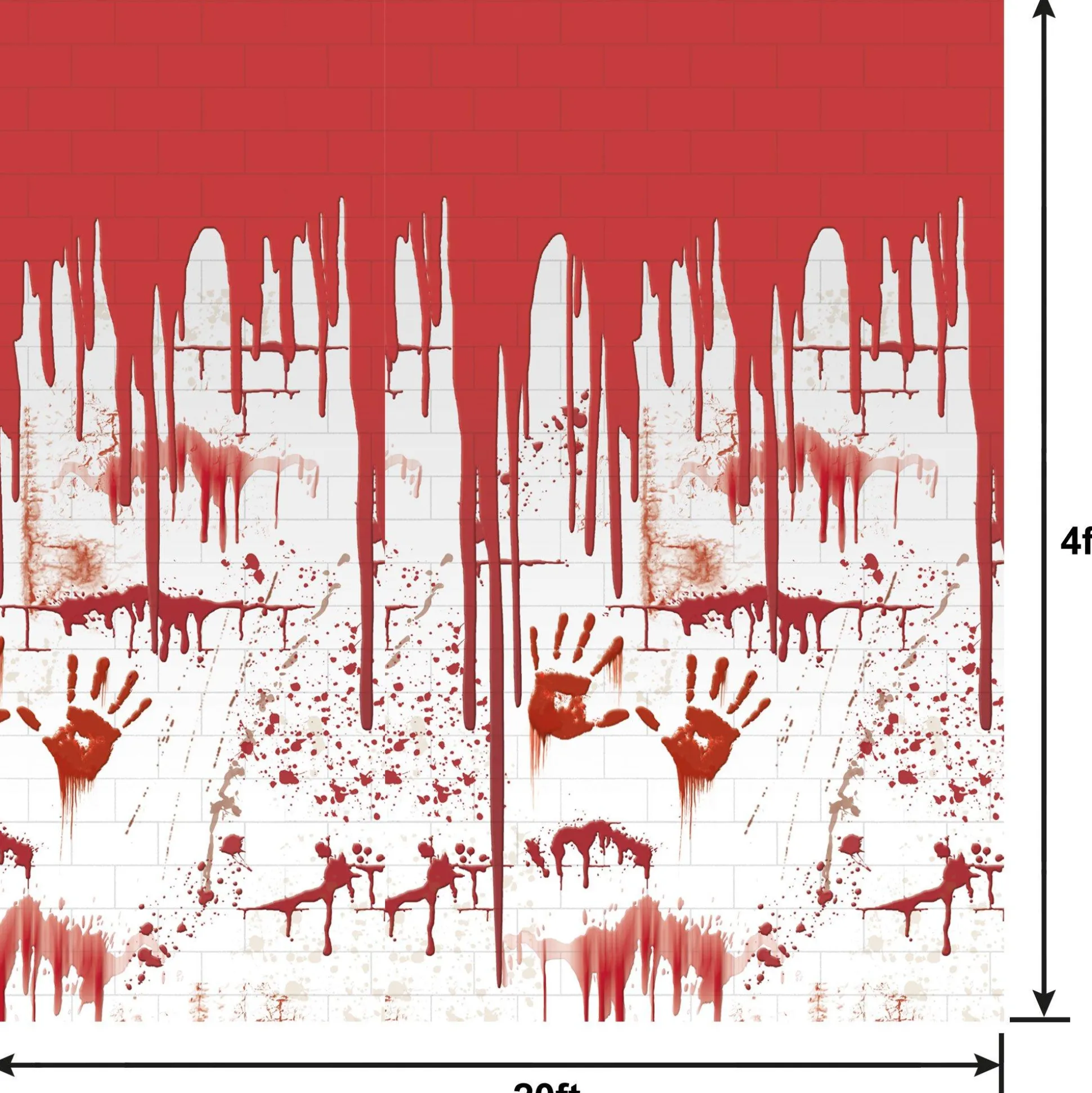 Party City Chop Shop Room Roll| Window & Wall Décor