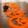 Party City Classic Orange Jack-O'-Lantern Die-Cut Felt Table Runner, 13.4In X 53.5In| Table Décor & Centerpieces