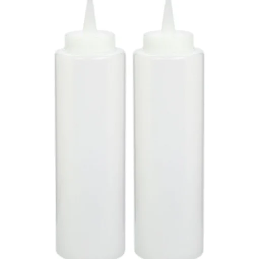 Fashion Clear Squeeze Bottles 2Ct Baking Supplies