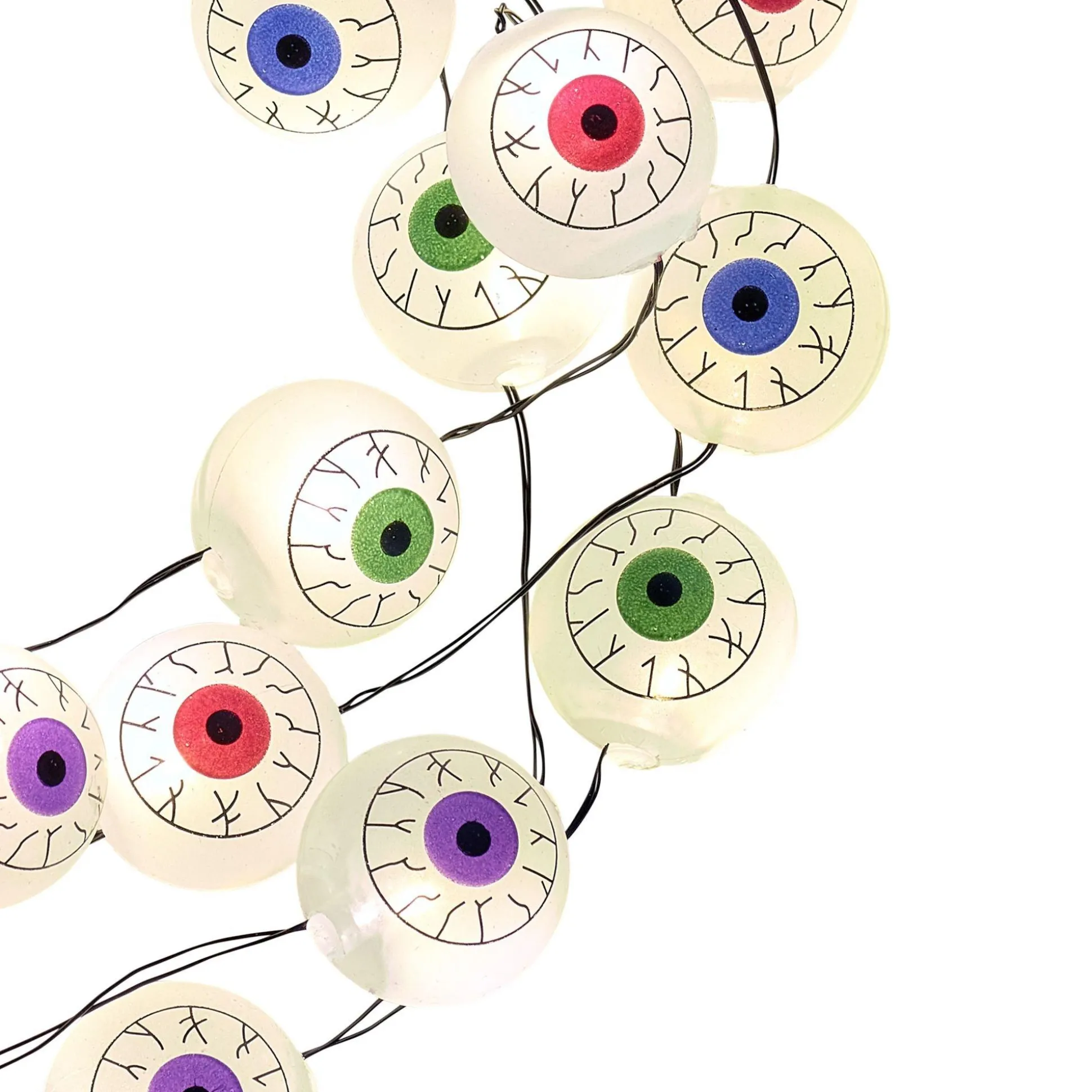 Party City Colorful Eyeball String Lights| Strobe Lights & Black Lights