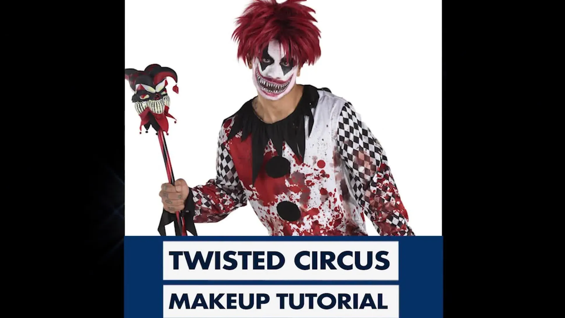 Outlet Creepy Red Circus Wig Wigs