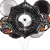 Party City Creepy Spider Halloween Foil Balloon Bouquet, 7Pc| Spiderweb Night