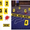 Party City Crime Scene Decorating Kit 8Pc| Window & Wall Décor