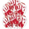 Party City 6Ct, 12In, Blood Splatter Latex Balloons| Balloons