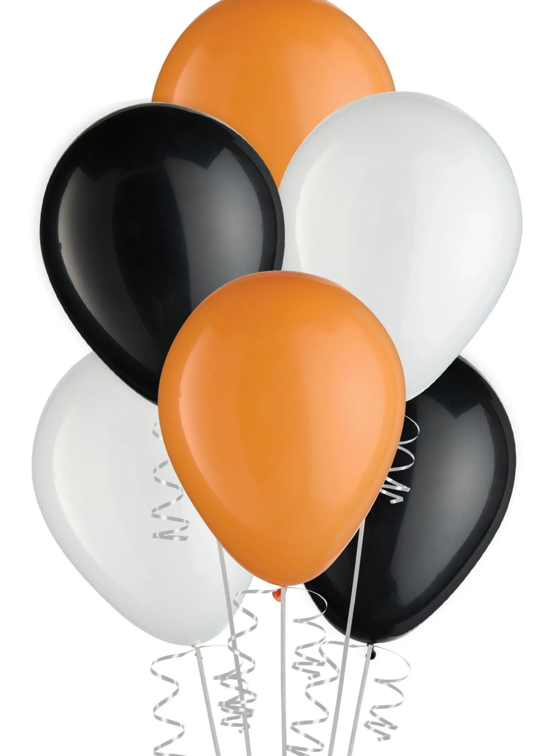 Party City 15Ct, 11In, Halloween 3-Color Mix Latex Balloons - Black, Orange, & White| Balloons