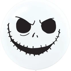 Party City 2Ct, 24In, Jack Skellington Latex Balloons The Nightmare Before Christmas| Balloons