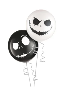 Party City 2Ct, 24In, Jack Skellington Latex Balloons The Nightmare Before Christmas| The Nightmare Before Christmas