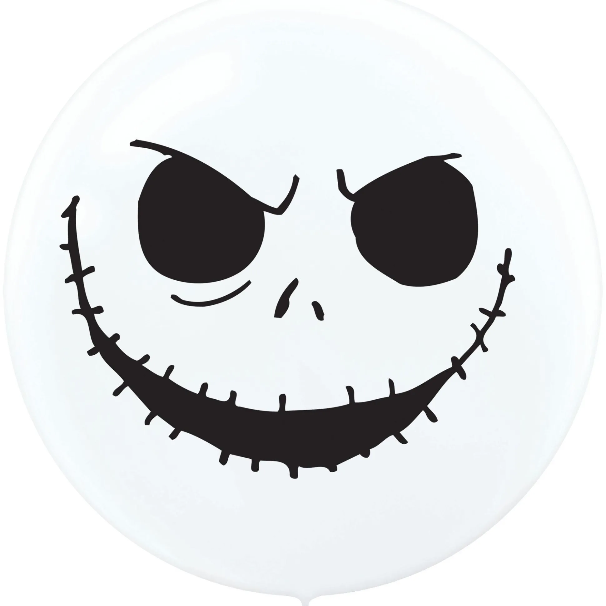Party City 2Ct, 24In, Jack Skellington Latex Balloons The Nightmare Before Christmas| The Nightmare Before Christmas