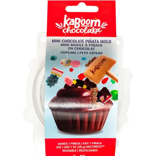 Party City Cupcake-Shaped Chocolate Pi Ata Mold, 5.3In X 3.9In - Kaboom Chocolaka| Bakeware