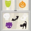 Party City Cute Halloween Gel Cling Decals 7Ct| Window & Wall Décor
