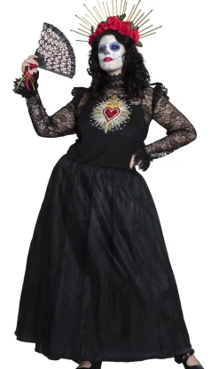Outlet Day Of The Dead Sacred Heart Couture Plus Size Dress For Adults Plus Size Costumes