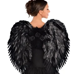 Fashion Deluxe Feather Dark Angel Wings Wings