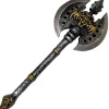 Party City Demon Double-Headed Battle Axe, 28In - High-Density Foam Prop| Weapons