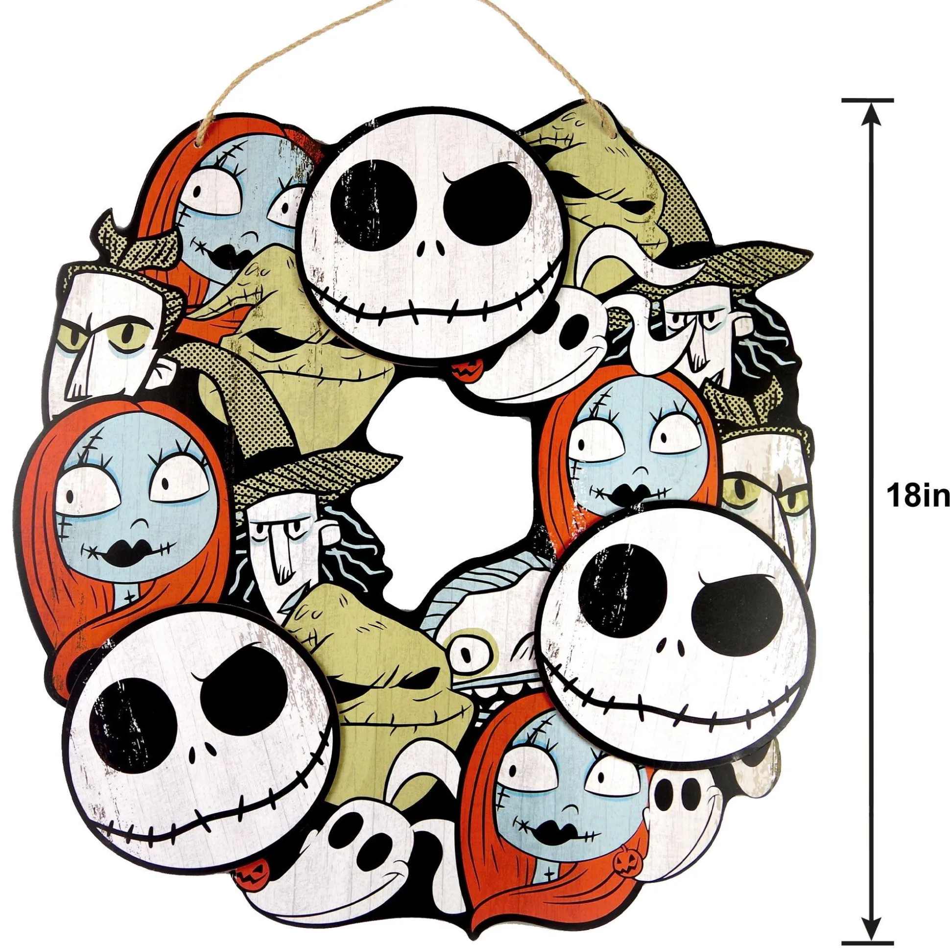 Party City Disney Nightmare Before Christmas Wreath| Door Décor & Signs