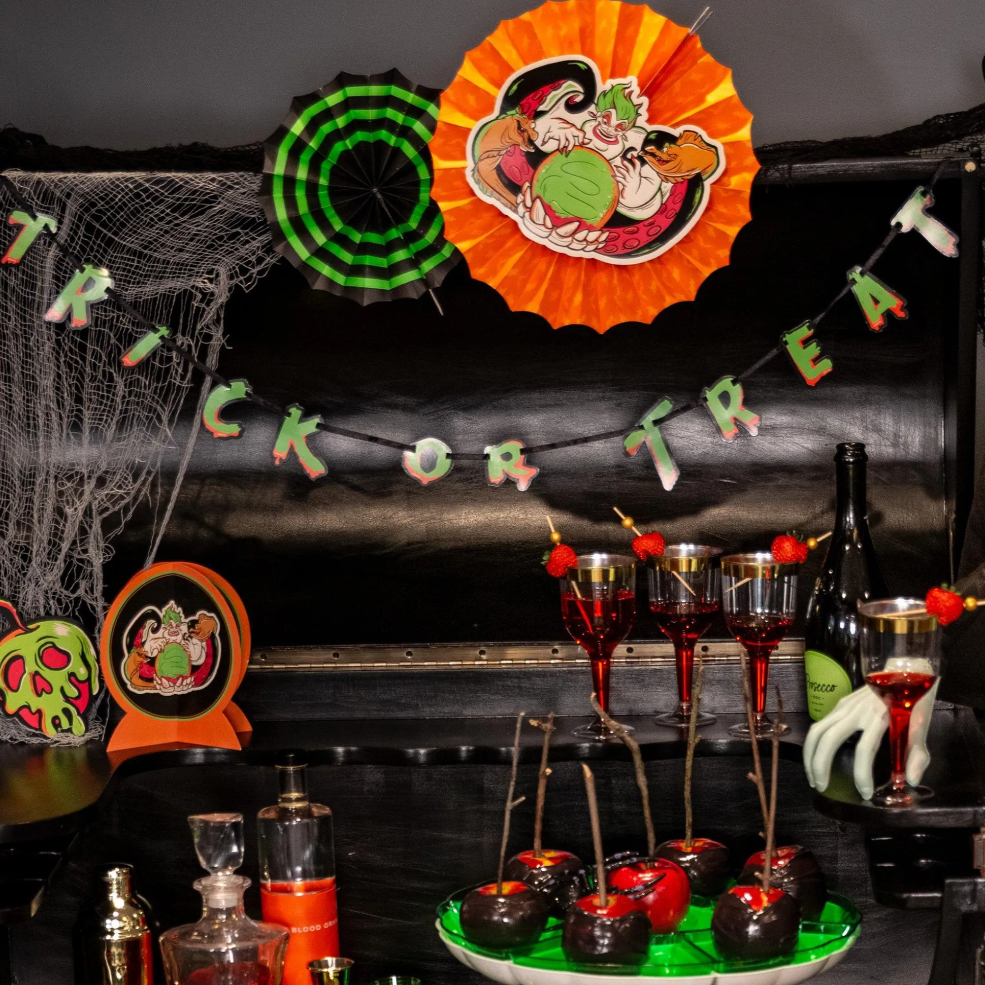 Party City Disney Villains Halloween Cardstock Banners, 6Ft, 3Ct| Disney Villains