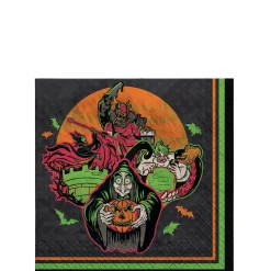 Party City Disney Villains Halloween Paper Beverage Napkins, 5In, 36Ct| Disney Villains
