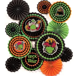 Party City Disney Villains Halloween Paper Fan Decorating Kit, 17Pc| Disney Villains