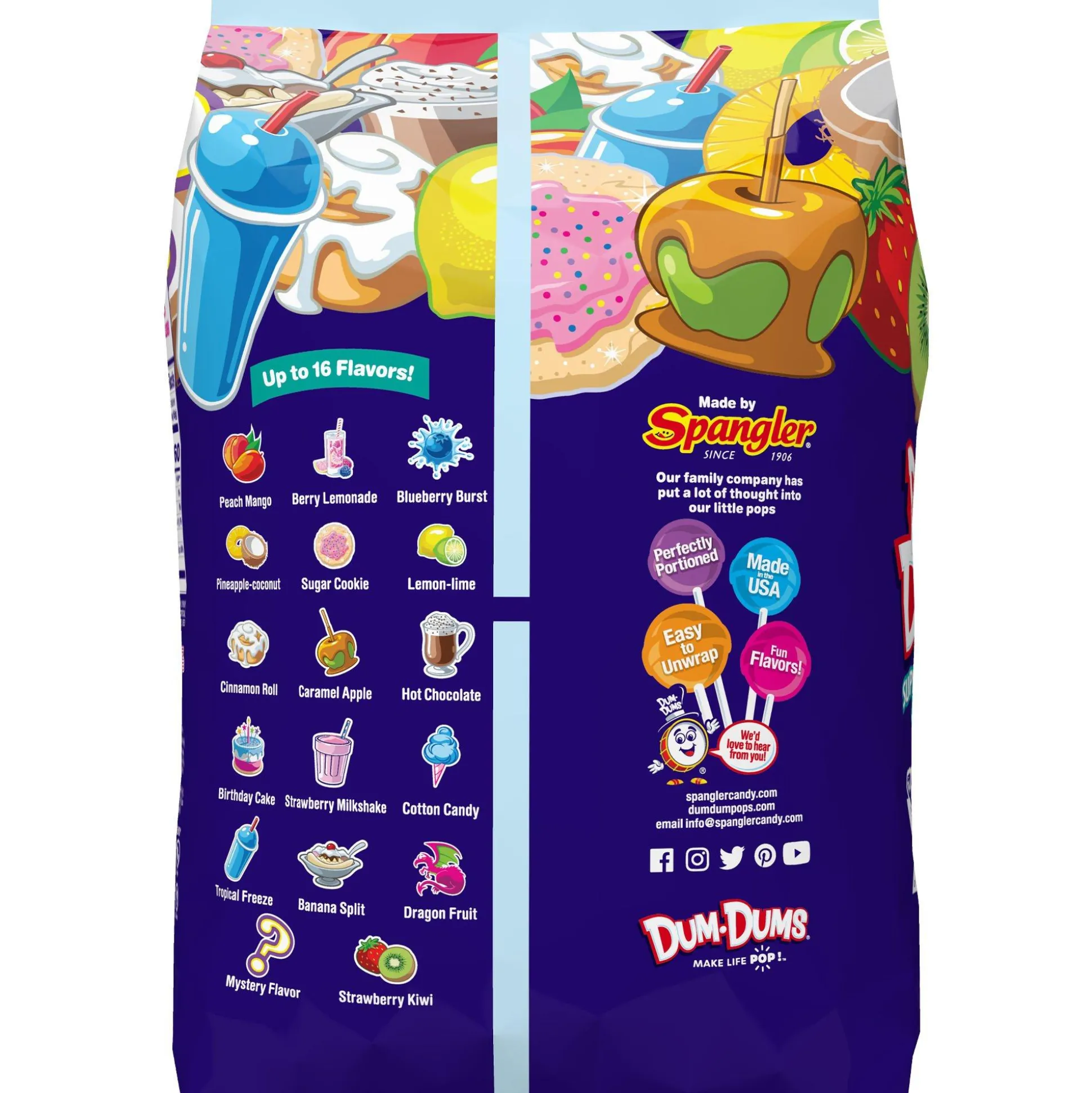 New Super Treats Mix Lollipops, 3.2Lbs, 300Pc Bulk Candy