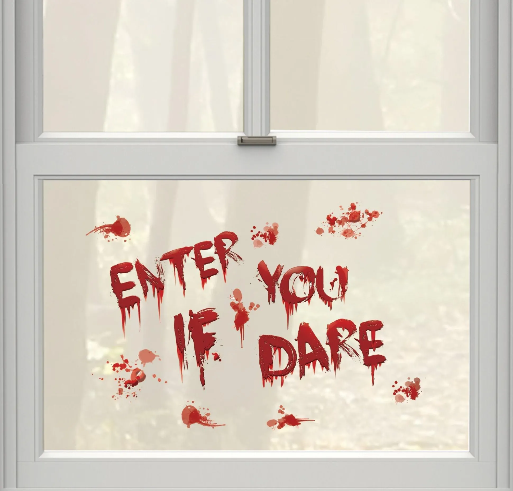 Party City Enter If You Dare Bloody Cling Decals 13Ct| Decorations