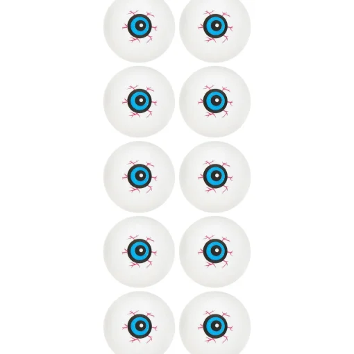 Party City Eye Ball Ping Pong Balls 10Ct| Favors & Favor Bags