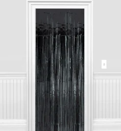 Party City Foil Fringe Doorway Curtain, 3Ft X 8Ft| Spiderweb Night