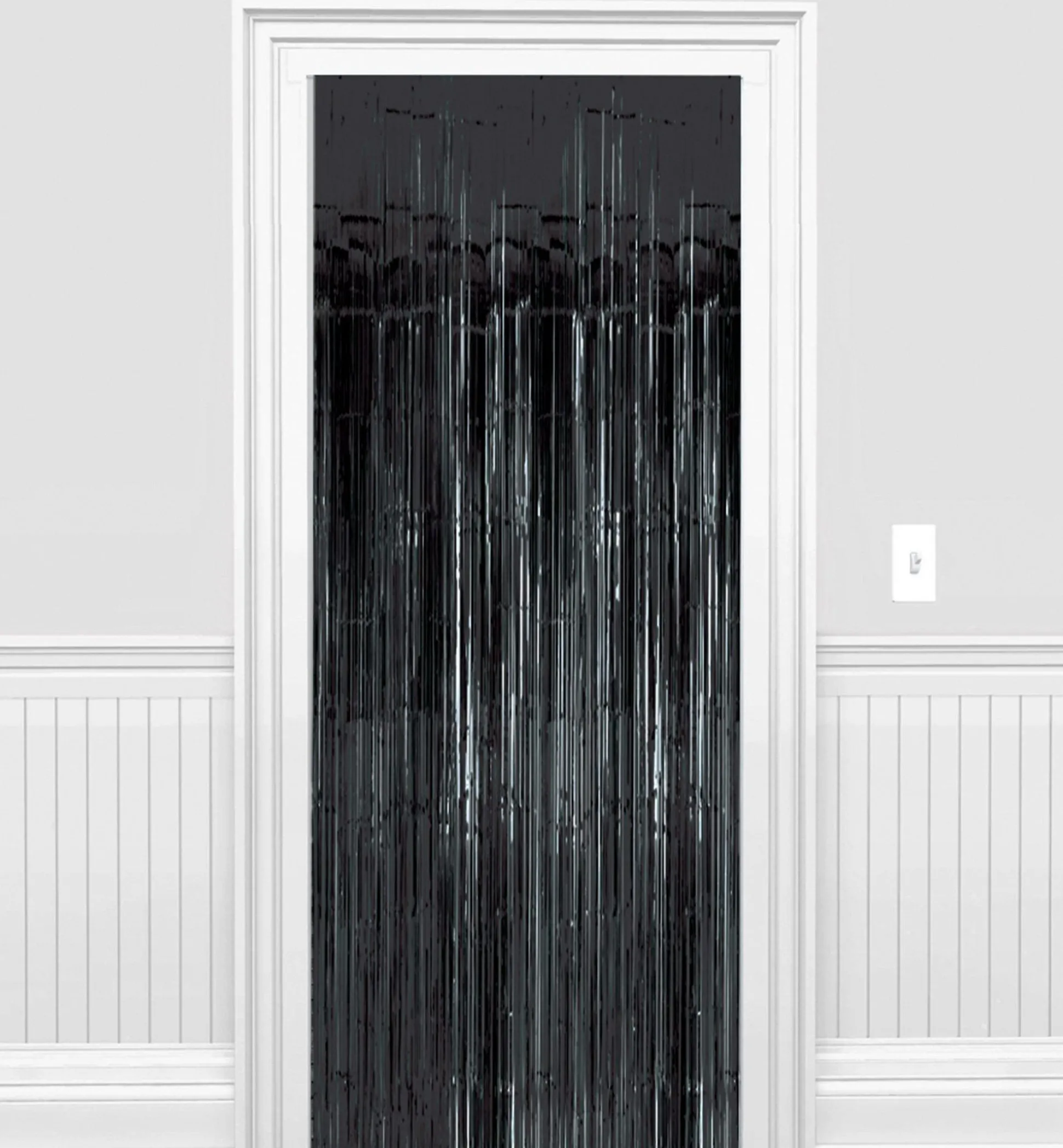 Party City Foil Fringe Doorway Curtain, 3Ft X 8Ft| Creepy Carnival