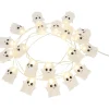 Party City Friendly Ghost Halloween Led Plastic String Lights, 20 Bulbs, 6.3Ft| Strobe Lights & Black Lights