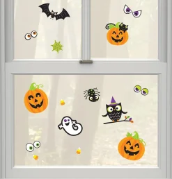 Party City Friendly Halloween Cling Decals 15Ct| Window & Wall Décor