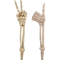 Party City Gesturing Skeleton Hands Plastic Yard Stakes, 18.5In, 2Ct| Yard Stakes & Signs