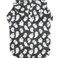 Shop Ghost Print Dog Hoodie Dog & Pet Costumes