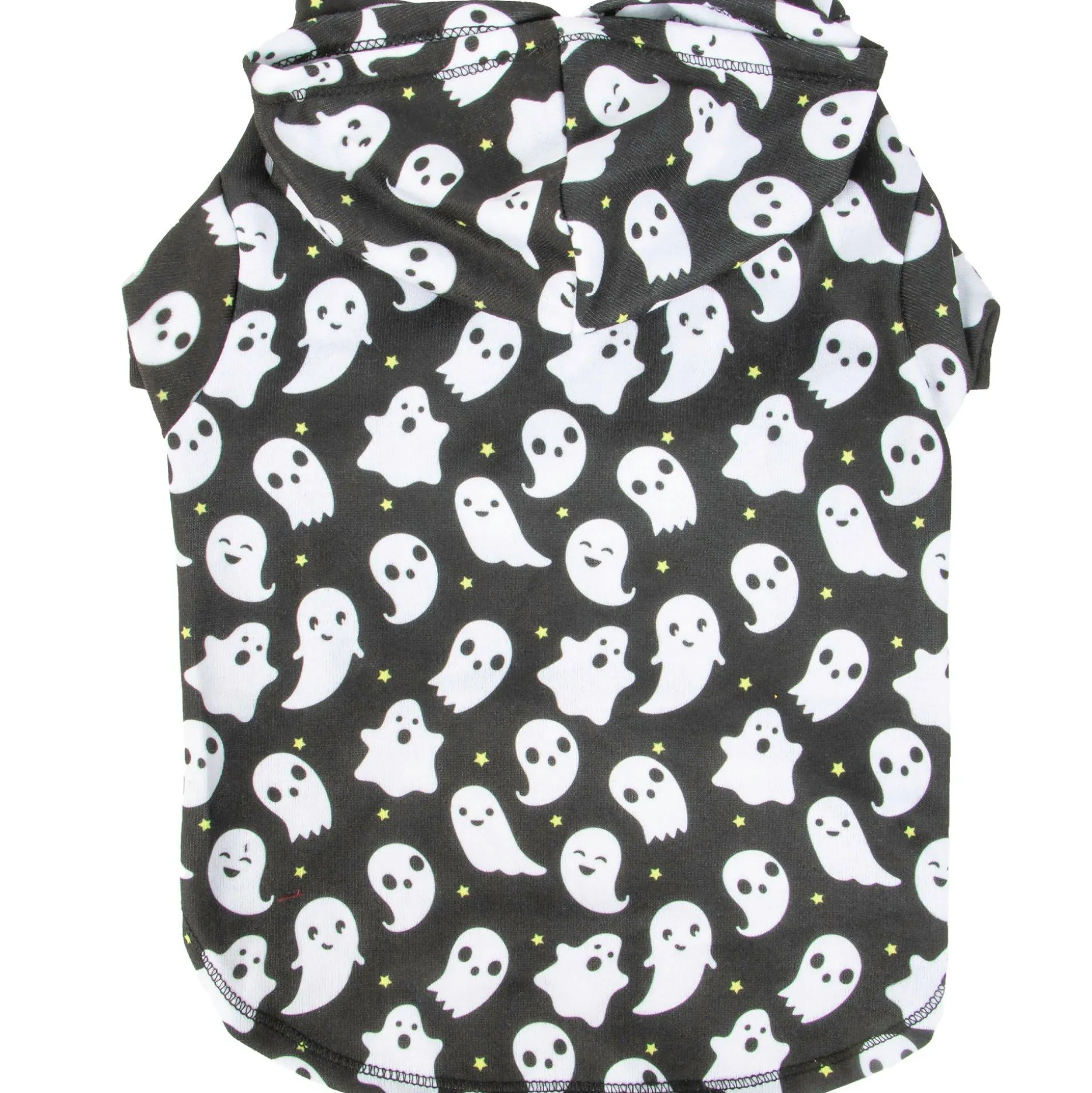 Shop Ghost Print Dog Hoodie Dog & Pet Costumes