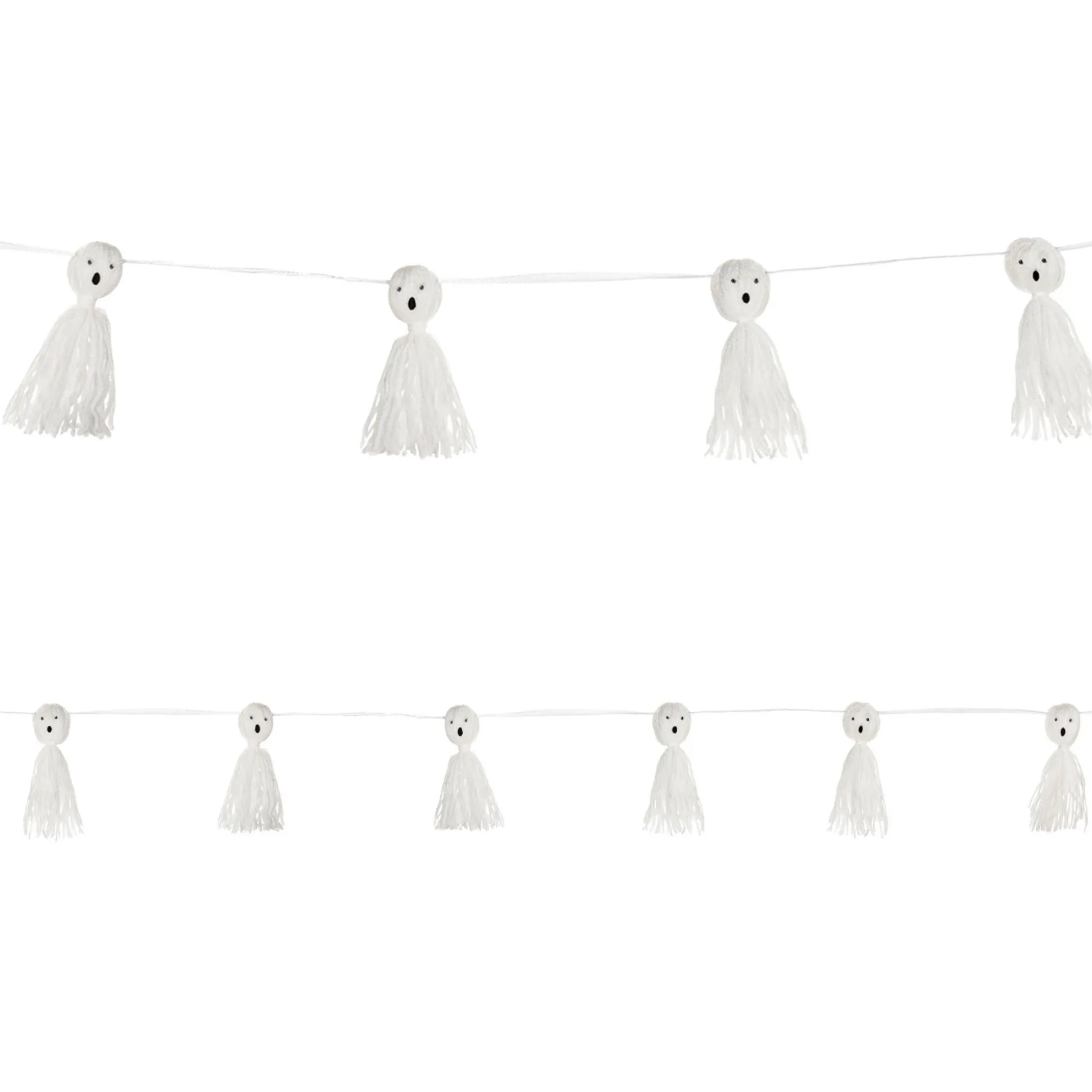 Party City Ghost Tassel Garland| Window & Wall Décor