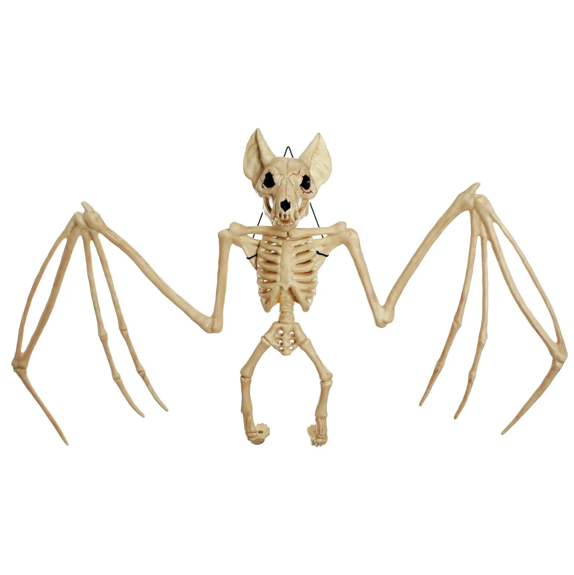 Party City Giant Bat Skeleton Plastic Hanging Decoration, 22.5In X 14.5In| Boneyard Glam