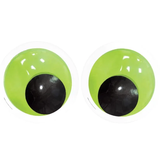 Party City Giant Green Googly Eyes Photo Booth Props 2Ct| Decorations