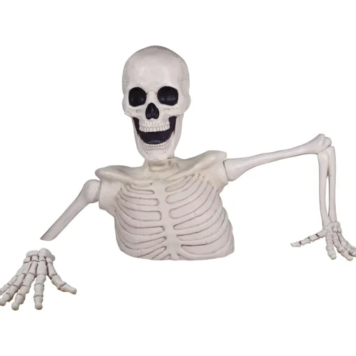 Party City Giant Rattles The Groundbreaking Skeleton Plastic Yard Decorating Kit, 8Pc| Creatures