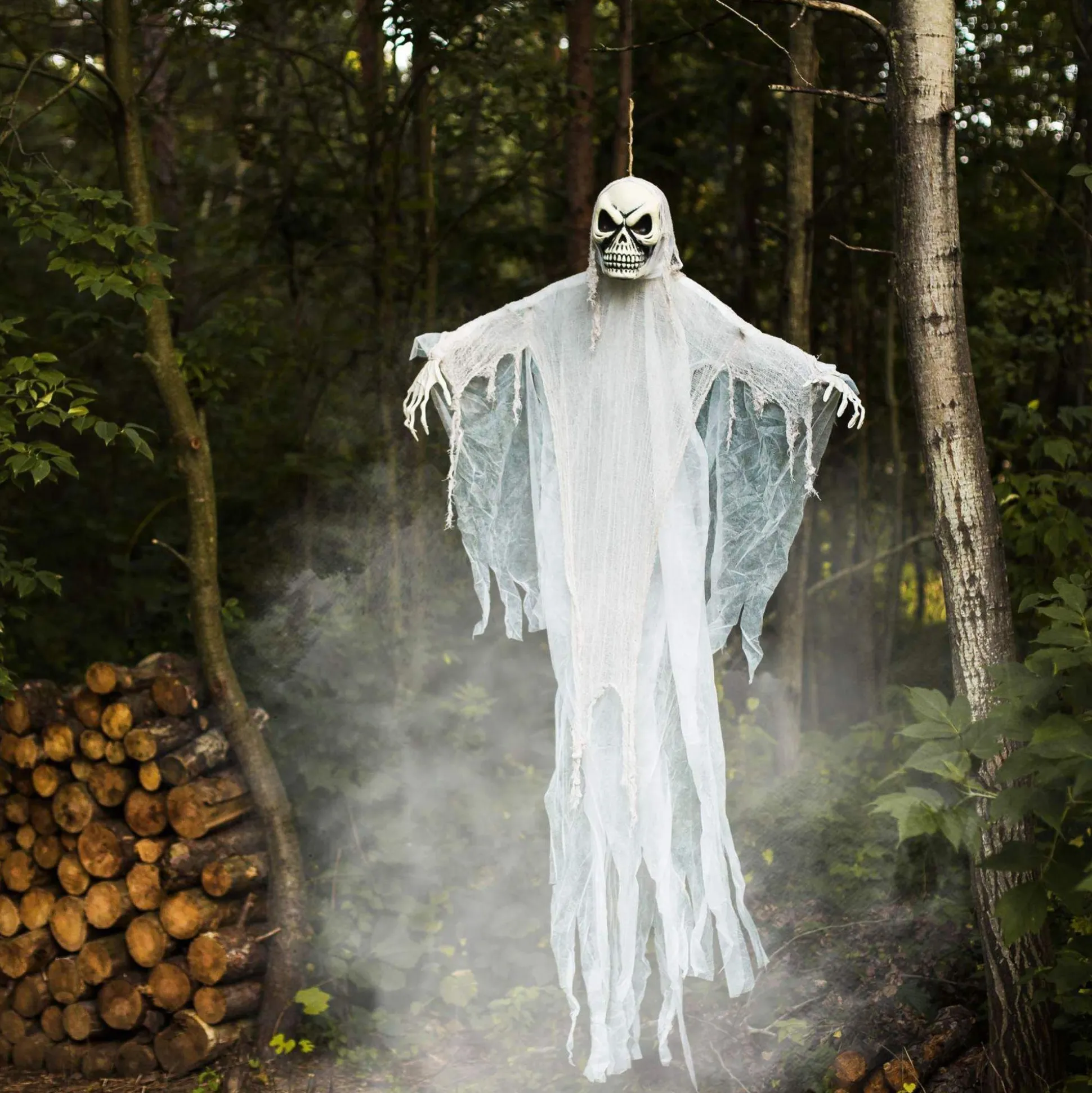 Party City Giant White Reaper Decoration| Hanging Decorations