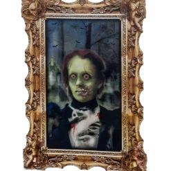 Party City Girl Zombie Lenticular Portrait| Window & Wall Décor