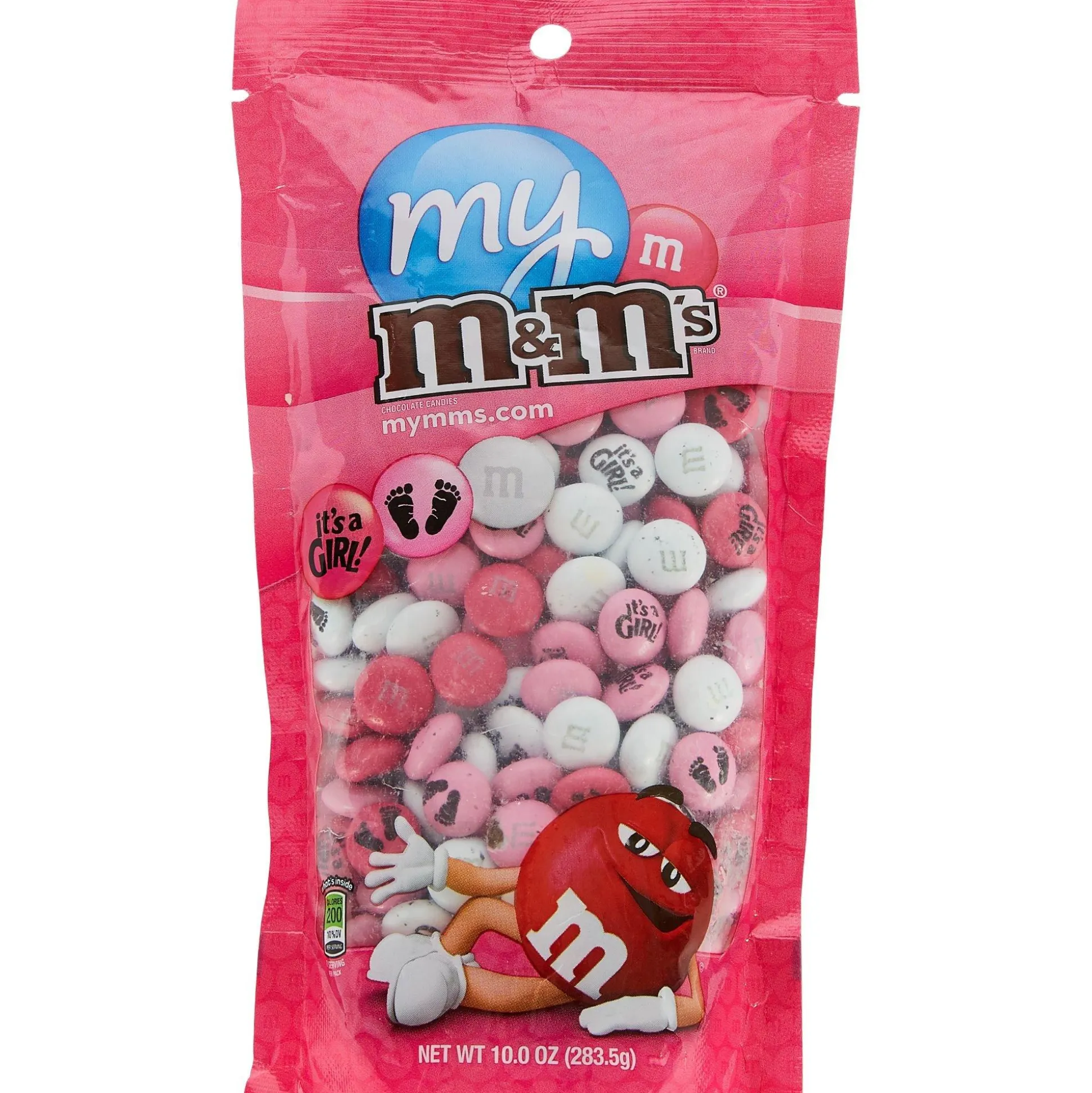 New Girls Baby Shower Milk Chocolate M&M's Candy Buffet By Color