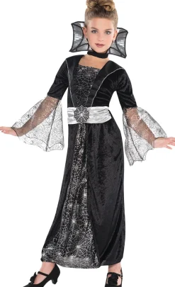 Party City Girls Dark Countess Costume|Girl Scary