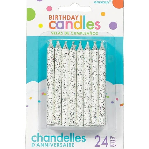 Cheap Glitter Birthday Candles 24Ct Baking Supplies