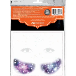 Fashion Glowing Pretty Galaxy Temporary Tattoos, 7Pc Makeup