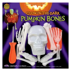 Party City Glow-In-The-Dark Pumpkin Bones Carving Kit| Pumpkin Carving Kits