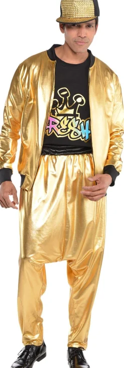 Best Gold Hip Hop Track Jacket Couples' Costumes