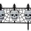 Party City Gothic Skull Fences 2Ct| Yard Stakes & Signs