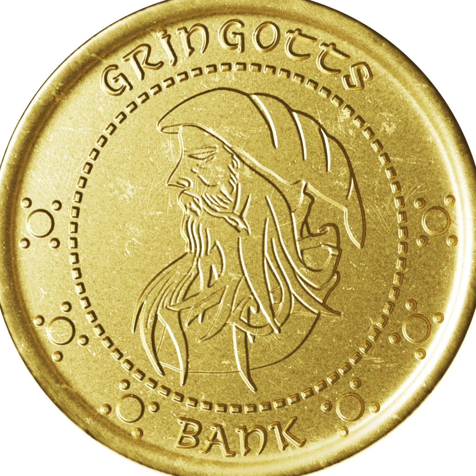 Cheap Gringotts Galleon Milk Chocolate Gold Coin, 0.81Oz - Harry Potter Chocolate Candy