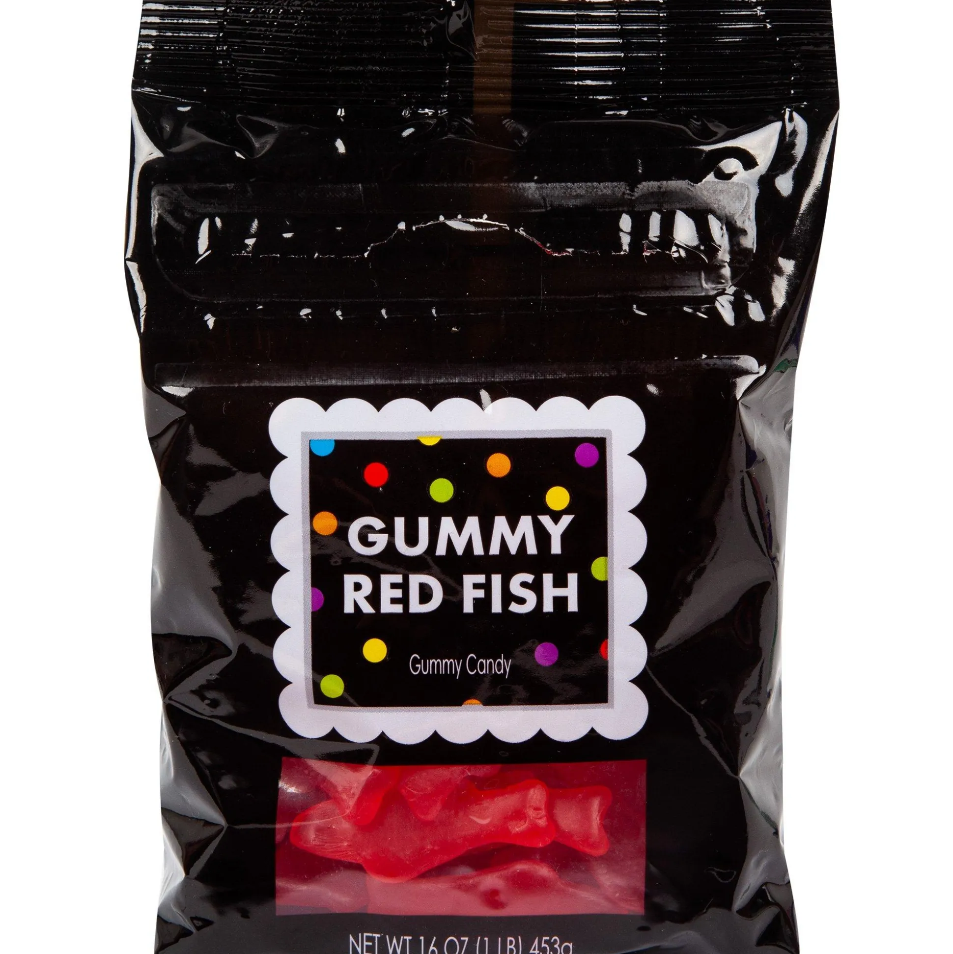 Hot Gummy Red Fish, 16Oz - Raspberry Flavor Candy Buffet By Color