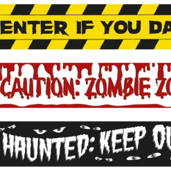 Party City Halloween Fright Tape 3Ct| Window & Wall Décor