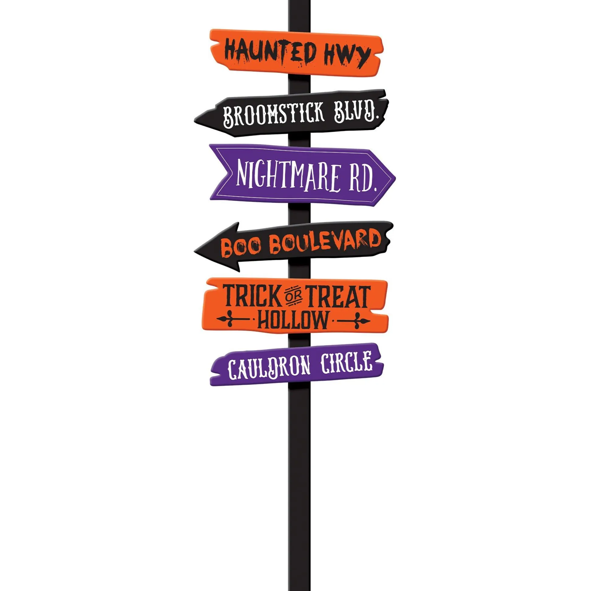 Party City Halloween Place Mdf Directional Yard Sign, 47In| Yard Stakes & Signs