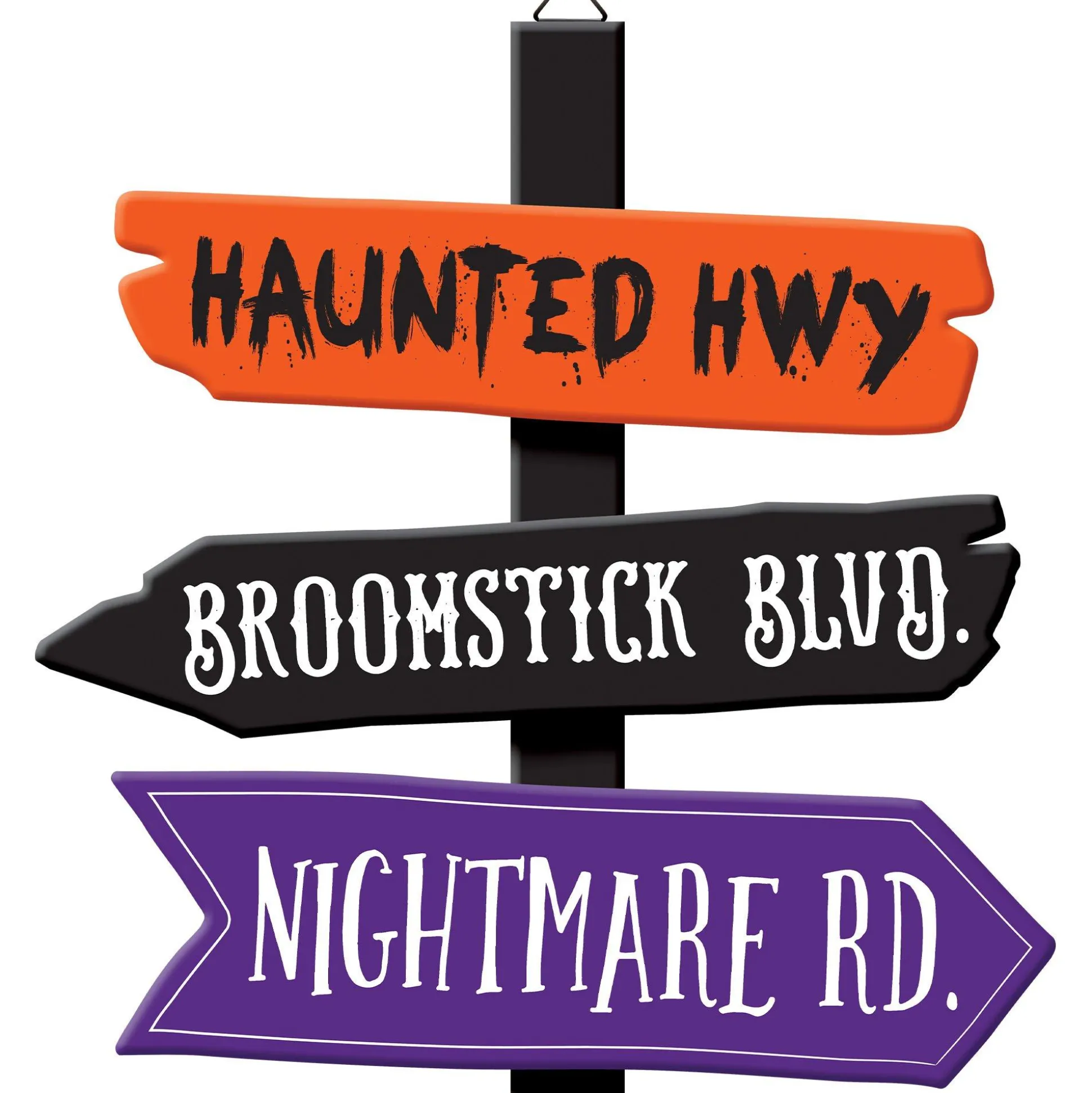 Party City Halloween Place Mdf Directional Yard Sign, 47In| Yard Stakes & Signs