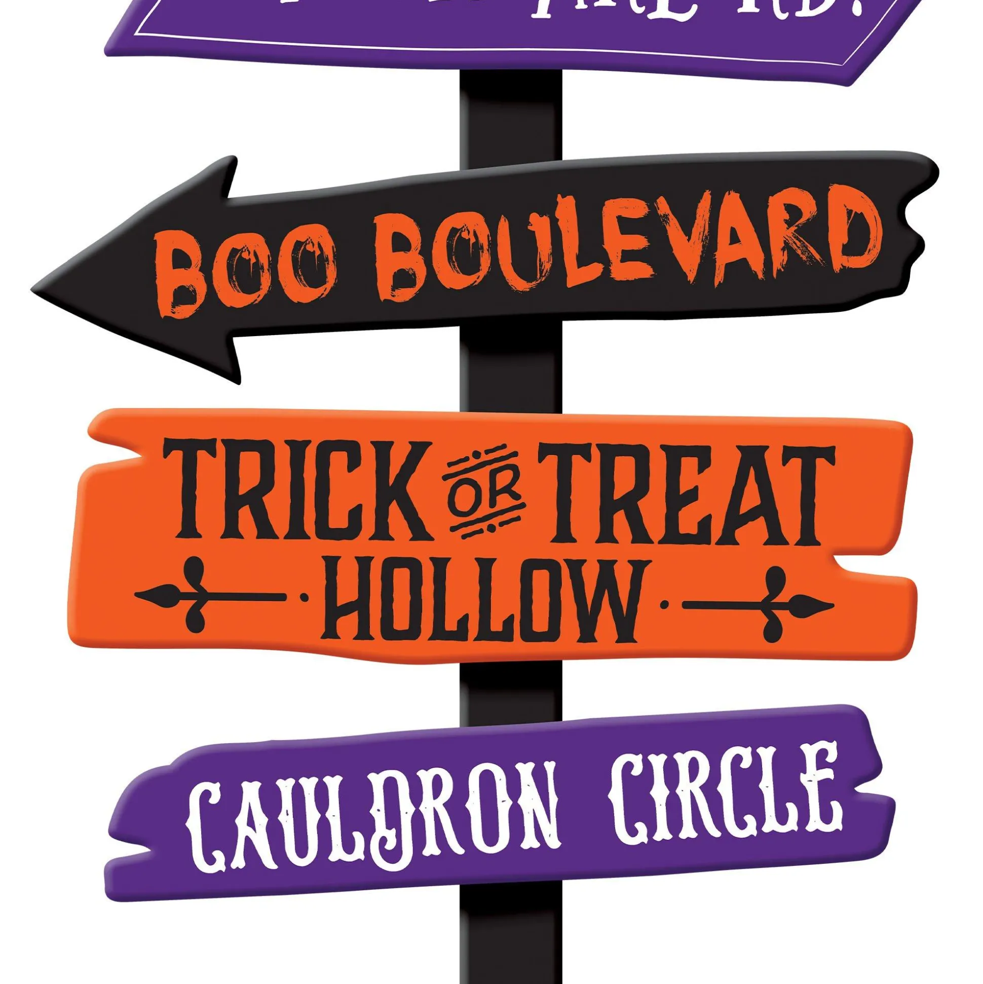 Party City Halloween Place Mdf Directional Yard Sign, 47In| Yard Stakes & Signs